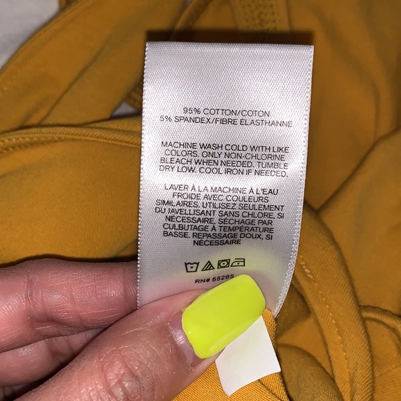 EXPRESS ONE ELEVEN MUSTARD THONG - Picture 8 of 8